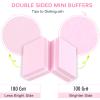 5 Inch Disposable Zebra Nail Files 80/80 Grit 50 Pcs and Pink Mini Nail Buffer Blocks 100/180 Grit 50Pcs Bundle view 3