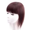 12x12 Machine Made Human Hair Hair Toppers for Thin Hair with Bangs Hair Topper for Women with Thinning Hair Clip on in Topper Hairpiece Straight (Natural black,20cm/8inch) view 2