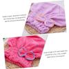 Angoily 2pcs Microfiber Hair Drying Towel Wraps for Women Fast Drying Hair Caps Gentle and Absorbent for Bathing and Family Trips Cute Bowknot Design Watermelon view 2