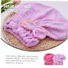 Angoily 2pcs Microfiber Hair Drying Towel Wraps for Women Fast Drying Hair Caps Gentle and Absorbent for Bathing and Family Trips Cute Bowknot Design Watermelon view 4