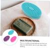 balacoo 3pcs Silicone Shower Brush for Bathing Comfortable Exfoliating Body Cleaning Tool -Grade Silicone Gentle view 3