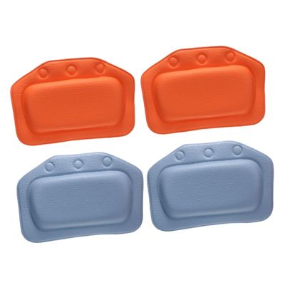 balacoo 4pcs Bath Pillows for Tub Non- Headrests Comfortable Neck Support Stylish Design for Home Showers Relaxing Spa