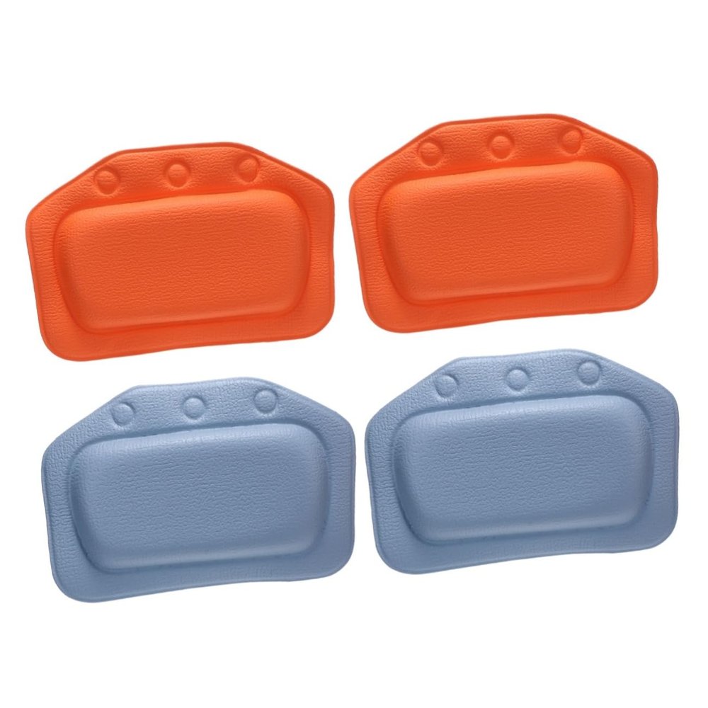 balacoo 4pcs Bath Pillows for Tub Non- Headrests Comfortable Neck Support Stylish Design for Home Showers Relaxing Spa