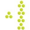 balacoo 5sets Portable Silicone Brush Cleaning Pad Makeup Brush Scrubber Set for Makeup Tools 3pcs*5 view 1