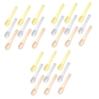 balacoo 27pcs Makeup Scoop Spatula Metal for Creams Skincare Beauty Tool Non-slip Eye Facial
