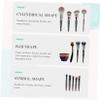 balacoo 12pcs Makeup Brush Cleaning Pad Portable Makeup Brush Cleaner Travel-sized view 4