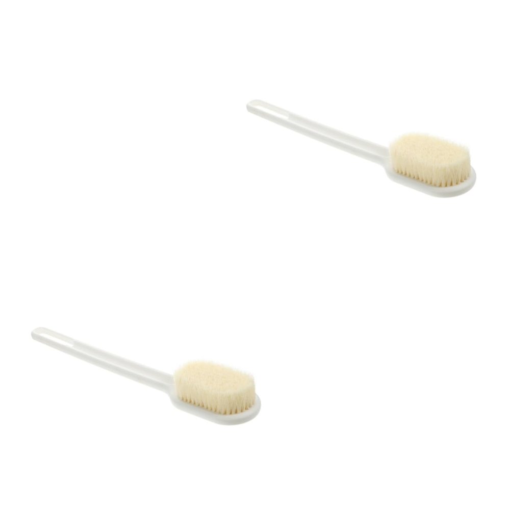 balacoo 2pcs Bathroom Bath Brush Multi-Purpose Leg Scrubber Back Massager Soft Cleaning Brush