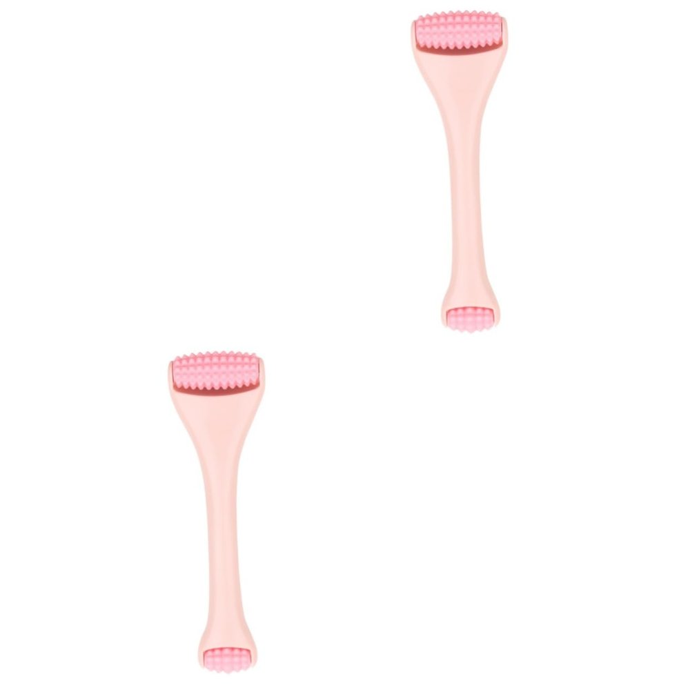 balacoo 2pcs Facial Massage Tool Face Roller Lymphatic Massager Eye Care Handheld Massager