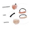 balacoo 2pcs Chic Hair Bun Maker Crystal Hair Jewelry for Women Use Donut Bun Former for Stylish Updos for Daily Wear and Special Occasions view 4