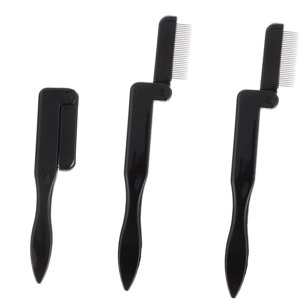 balacoo 9pcs Quality Eyelash Comb Folding Eyelash Brush Eyebrow Brush Makeup Natural Finish