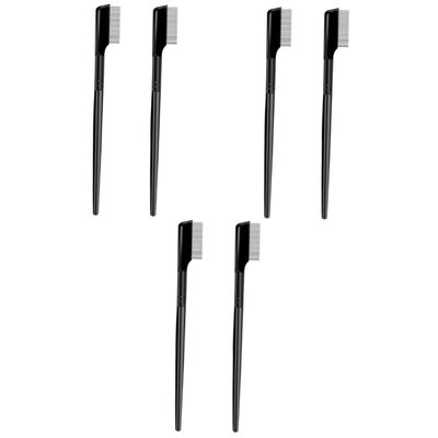 balacoo 6pcs Eyelash and Brow Grooming Tool Dense Steel Needle Comb Stylish and Practical for Home Travel