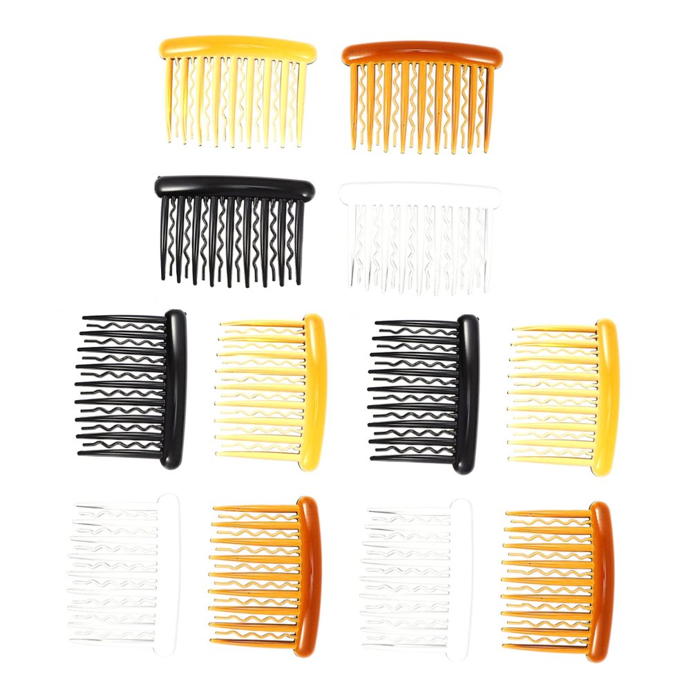 balacoo 12pcs Wavy Tooth Hair Comb Wet Detangle Curly Brush Fine Tooth Combs for Women Styling for Men