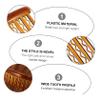 balacoo 12pcs Wavy Tooth Hair Comb Wet Detangle Curly Brush Fine Tooth Combs for Women Styling for Men view 3