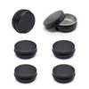 LXLK 12 Pack 30ML Black Aluminum Lip Balm Tins Cans Jars Empty Refillable Containers with Screw Lid Round Travel Storage Cosmetic Storage Bottle for Powder Candle Salve Spice Cream Anti-Leakage view 1