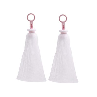balacoo 2sets Exfoliating Mesh Soap Bag Body Wash Scrubber Facial Cleansing Brush Face Brush Soap Saver for Foaming Net 2pcs*2