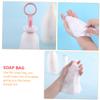 balacoo 2sets Exfoliating Mesh Soap Bag Body Wash Scrubber Facial Cleansing Brush Face Brush Soap Saver for Foaming Net 2pcs*2 view 4