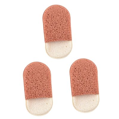 balacoo 3pcs Women Facial Cleansing Sponge Gentle Exfoliation for Delicate Skin for Makeup Removal Reusable and Air-Dry for Colors