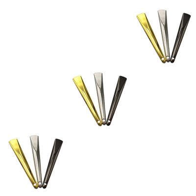 balacoo 9pcs Eco-friendly Makeup Spoon Skincare Spatula Scoop for Hanging Metal Lotion Tool Lightweight for Eye Facial Mask Random Color