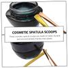 balacoo 9pcs Eco-friendly Makeup Spoon Skincare Spatula Scoop for Hanging Metal Lotion Tool Lightweight for Eye Facial Mask Random Color view 2