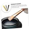 balacoo 9pcs Eco-friendly Makeup Spoon Skincare Spatula Scoop for Hanging Metal Lotion Tool Lightweight for Eye Facial Mask Random Color view 4