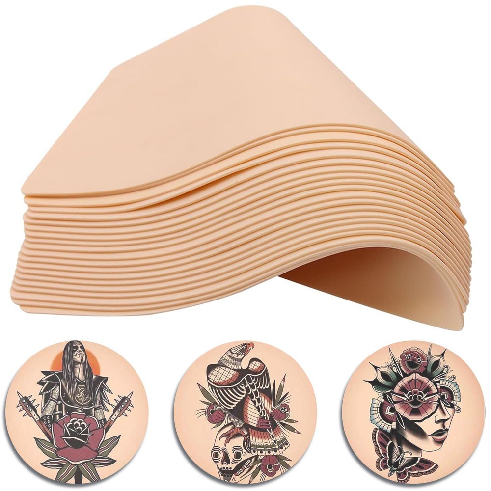 20pcs Tattoo Practice Skin and Tattoo Kit - Tattoo Pen Covers with Grip Tape Wraps