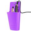 CROWATTS 2 Pack Heat Resistant Silicone Hair Iron Mat and Pouch,Portable Travel Hair Straightener Mat and Holder for Hair Styling Tools.(Purple) view 1