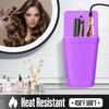 CROWATTS 2 Pack Heat Resistant Silicone Hair Iron Mat and Pouch,Portable Travel Hair Straightener Mat and Holder for Hair Styling Tools.(Purple) view 3
