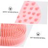 balacoo 2pcs Double-Sided Silicone Body Scrubber Gentle Massaging Shower Brush for Deep Cleansing Ergonomic Design for Adults and Pink view 3