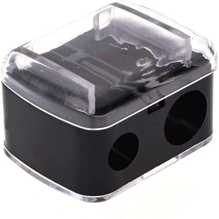 KouRy Double Holes Precision Lipstick Cosmetic Pencil Sharpener Eyebrow Lip Liner Eyeliner