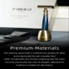 FREED Bronze Series Customized gifts Engraving Shaving Kit - Safety Razor with metal handle include razor travel case,razor base,and 10 blades,It's the best gift for men (Blue) view 3