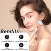 Olaemuo Opal Gua Sha and Face Roller, Real Jade Gua-Sha Stone Facial Tools Set for Reduce Puffiness, Body Guasha Tool for Relieve Neck Tension, SinkCare Beauty Massager as Present for Women,Opal view 3