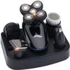 KouRy Multifunction 5 in 1 Electric Shavers for Men with USB Faster-Charging IPX7-Waterproof Rotary Razor with Hair Clippers, Facial Cleaning Brush, Nose & Ear Trimmer Set view 1