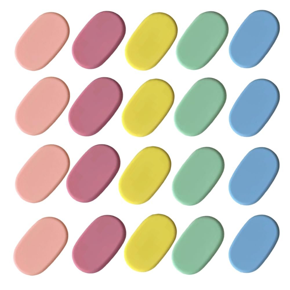 20 Pieces Girls Hair Clips for Kids Ages 4-8, Sweetie Macaron Candy Color Hairpins Oval Barrette Hair Accessories for Toddlers