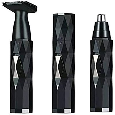 KouRy Nose Hair Trimmer for Men, Multifunction 2 in 1 USB Rechargeable Ear and Nose Hair Trimmer for Men & Women,Dual-Edge Blades Painless Electric Nose Ear Trimmer Eyebrow Clipper