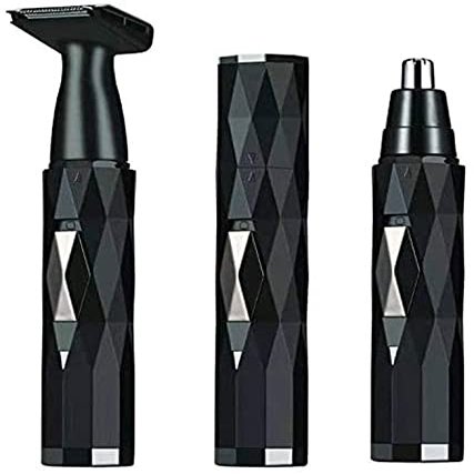 KouRy Nose Hair Trimmer for Men, Multifunction 2 in 1 USB Rechargeable Ear and Nose Hair Trimmer for Men & Women,Dual-Edge Blades Painless Electric Nose Ear Trimmer Eyebrow Clipper