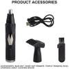 KouRy Nose Hair Trimmer for Men, Multifunction 2 in 1 USB Rechargeable Ear and Nose Hair Trimmer for Men & Women,Dual-Edge Blades Painless Electric Nose Ear Trimmer Eyebrow Clipper view 2