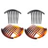 6pcs Seven-tooth Comb Wedding Head Pieces for Brides Accessories for Hair Bride Headpieces for Wedding Veils for Brides French Combs Accessories for Women French Hair Combs Dense view 1