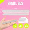 5 Inch Small Disposable Zebra Nail Files 80/80 Grit and White Nail Files 80/100 Grit Bundle, Each Color 50 Pcs view 2