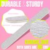 5 Inch Small Disposable Zebra Nail Files 80/80 Grit and White Nail Files 80/100 Grit Bundle, Each Color 50 Pcs view 3