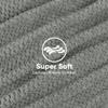 HOMEXCEL 5 Pack Large Microfiber Hair Towel Wrap for Women, Grey- 40 x 20 inches Super Soft, Fast Drying Turbans for Long, Thick, Curly Hair - Anti Frizz Wrap with Elastic Strap view 2