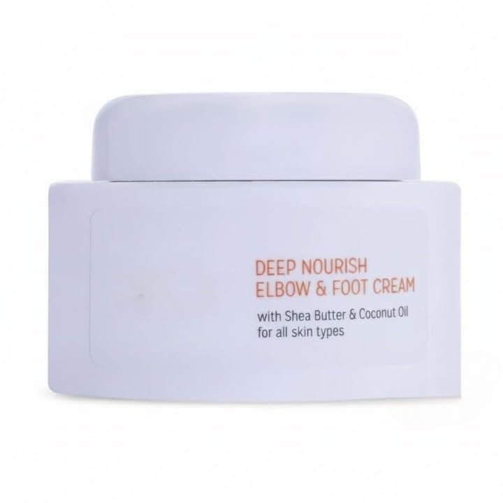 Deep Nourish Elbow & Foot Cream with Shea Butter & Coconut Oil for Cracked Heels and for All Skin Types (50ml)