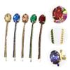 DOITOOL 20pcs Rhinestones Crystal Bobby Pins Hair Barrettes for Women Decorative Hair Clips view 2
