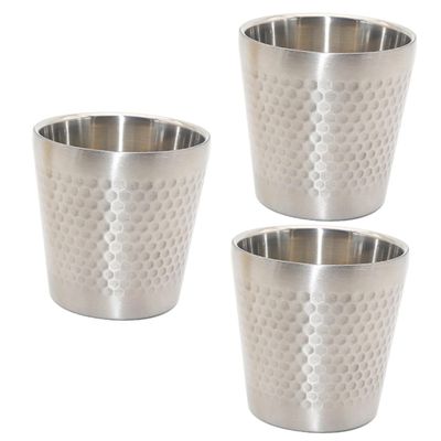 Didiseaon 3pcs Men Shaving Bowl Quality Stainless Steel Shaving Container for Soap Family Use