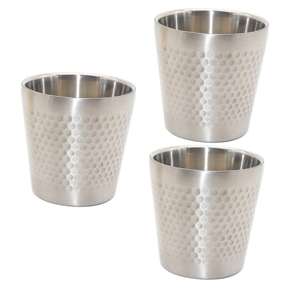 Didiseaon 3pcs Men Shaving Bowl Quality Stainless Steel Shaving Container for Soap Family Use