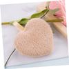 Didiseaon 9pcs Microfiber Makeup Removal Pads Soft Face Cleaning Reusable Powder Puff for Women Heart Shape Design view 4