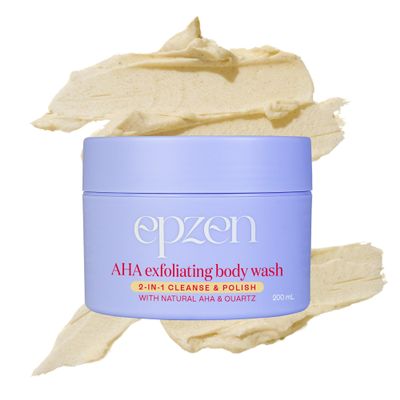 AHA Exfoliating Body Wash 2-in-1 Cleanse & Polish - 200mL