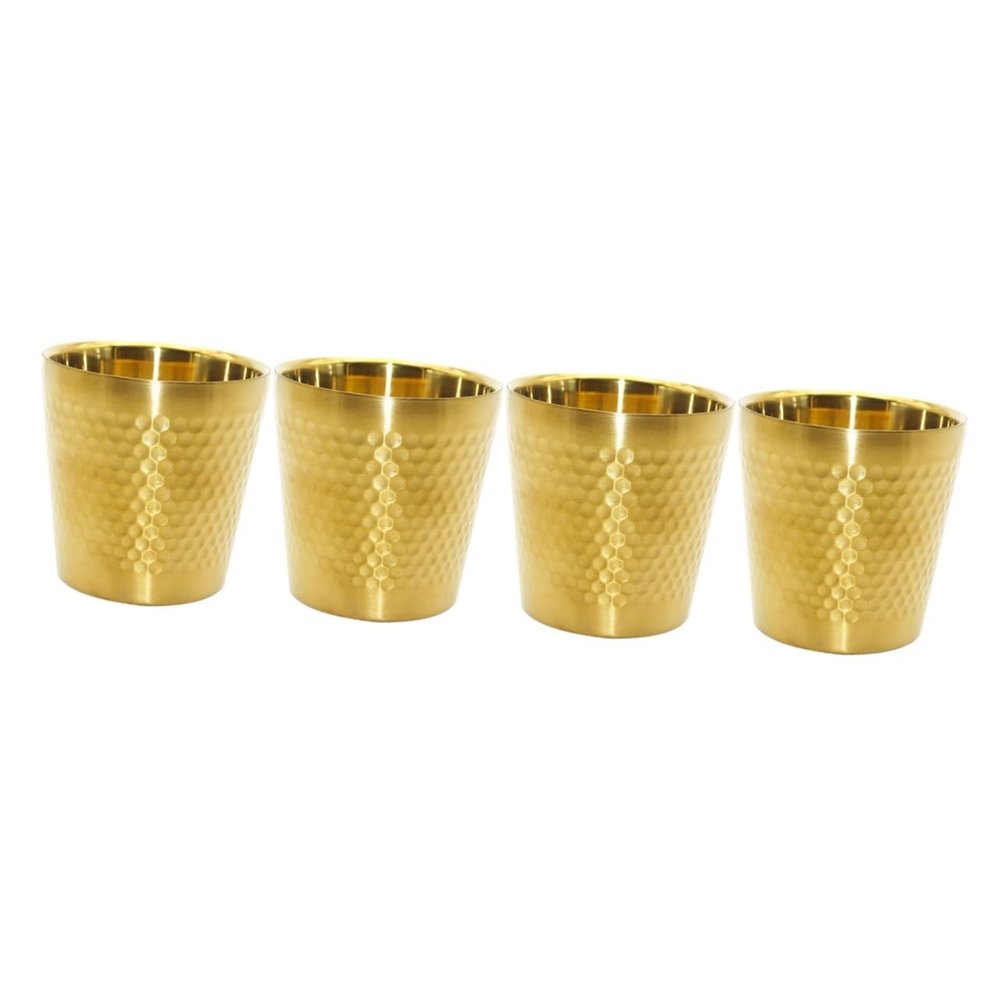 Didiseaon 4pcs Stainless Steel Shaving Bowl Design for Easy Foaming for Home Barber Shops and Salons Capacity for Quick Lathering