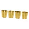 Didiseaon 4pcs Stainless Steel Shaving Bowl Design for Easy Foaming for Home Barber Shops and Salons Capacity for Quick Lathering view 1