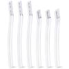 6 PCS Transparent Eyebrow Razor Set, Face Razor for Women and Men, Multipurpose Dermaplaning Tool, Eyebrow Hair Trimmer, Face Shaver with Protective Cover, 3 Pcs Long Handles and 3 Pcs Short Handles view 1
