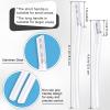 6 PCS Transparent Eyebrow Razor Set, Face Razor for Women and Men, Multipurpose Dermaplaning Tool, Eyebrow Hair Trimmer, Face Shaver with Protective Cover, 3 Pcs Long Handles and 3 Pcs Short Handles view 4